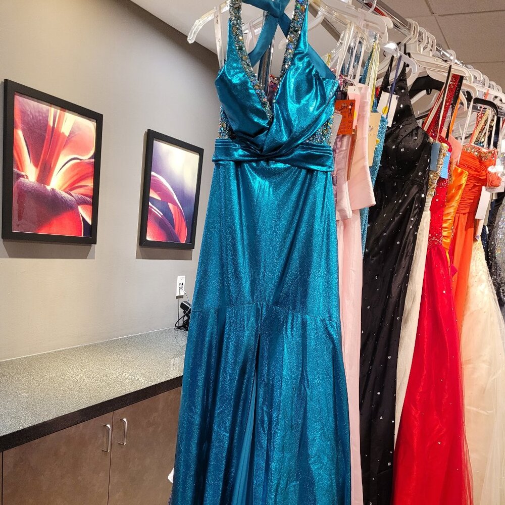 Studio 17 12166 Turquoise Prom Dress Size 2